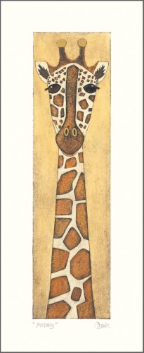 Art4Kids Mallory Giraffe Mounted Art Print - 08x20