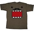 Domo Face Mustache Men's Tee, Mocha Heather