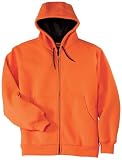 CornerStone - Heavyweight Full Zip Hooded Sweatshirt with Thermal Lining in Safety Colors. CS620S