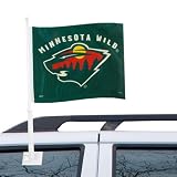 NHL Minnesota Wild 11'' x 15'' Green Car Flag