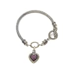 0.39 cttw Pink Sapphire Sterling Silver Bracelet by Effy Collection