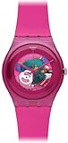 Swatch - NEW GENT LACQUERED collection - Montre Mixte - Quartz Analogique - Cadran rose - Bracelet Plastique rose