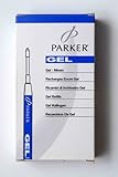 IMAGE OF Parker - Quink: 12 Blue Gel Pen Refills in Carton Box, Size: Medium