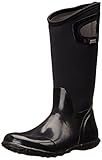 Bogs Women's North Hampton Solid Rain Boot, Black, 12 M US