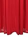 Choies Women's Red/Black/Green Casual Plain High Waist Chiffon Midi Skirt