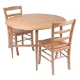 Drop Leaf Beechwood Table With Matching Chairs