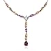 18k Yellow Gold Overlay Sterling Silver Multi-Gemstone 