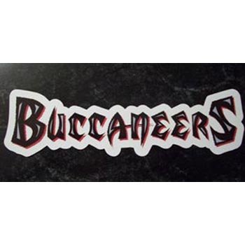Tampa Bay Buccaneers Team Name NFL Car Magnet (Quantity of 1)