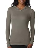IMAGE OF Next Level Apparel Women's Soft Thermal Hoodie, Warm Gray, Large