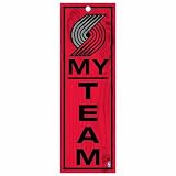 NBA Portland Trailblazers 4-by-13 Wood My Team Sign