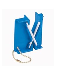 Sports: Lansky Mini Dog Bone Crock Stick Pocket Sharpener With Key Chain Patented Finger Guards - Lansky