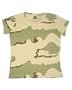 Code V - Ladies' Fine Jersey Camouflage T-Shirt >> XL,DESERT CAMOUFLGE