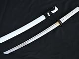 Fully Hand Forged Full Tang White Japanese Samurai Katana Sword #141