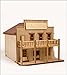 DESKTOP Wooden Model Kit Western Salong by Young Modeler
