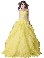 Strapless Organza    Ball Gown Homecoming Dress/Prom Dress/Quinceanera Dress/Party Dress/Wedding Dress  With Ruffles