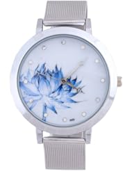 W8sunjs New Stainless Steel Lotus Mesh Belt Watches Retro Womens Ladies Wrist Watches