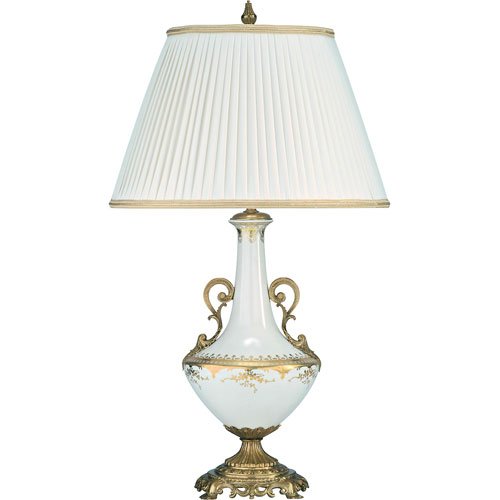 Bradburn Gallery Cream, Gold and Brass One Light Coronation Street Lamp