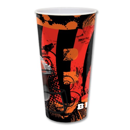 NFL Cincinnati Bengals Three Pack 24-Ounce Durable Plastic Cups