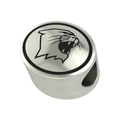 Northwestern Wildcats Collegiate Bead Fits Most Pandora Style Bracelets Including Pandora Chamilia Biagi Zable Troll and More. High Quality Bead in Stock for Immediate Shipping