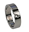 Titanium Rings with .03ct diamond - Sizes: 05-12 Titanium Rings with .03ct diamond - Sizes: 05-12