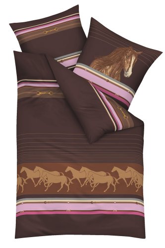 Kaeppel G-100645-06D1-VAKB Bettw&auml;sche 2-teilig Falada 135 x 200 cm Biber, Farbe: braun Preisvergleich