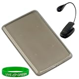 Smoke Crystal Skin TPU Case and Book light for Barnes and Noble nook E-Reader Reading Device (nook NOT Included)