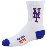 New York Mets White Youth 901 (7-9) Tall Team Logo Socks