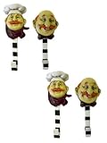 Set 4 Fat French Chef Wall Hooks Hangers Kitchen Decor