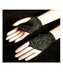 Stretch Spandex Lace Elastic Wrist Shortie Fingerless Mitt Bridal Wedding Formal Prom Gloves