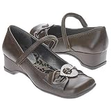 Toddler Girls Metallic Sparkling Mary Janes Flats Dress Shoes (6, Silver)