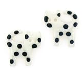 Black & White Spotted Cat Post Earrings