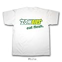 Halloween Zombies, eat flesh, Subway T-Shirt (Small - 4XL) 100% Cotton