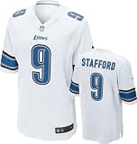 Matthew Stafford Youth Jersey: Away White Game Replica #9 Nike Detriot Lions Youth Jersey