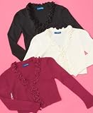 Charter Club Little Girl Ruffle-Front Cardigan