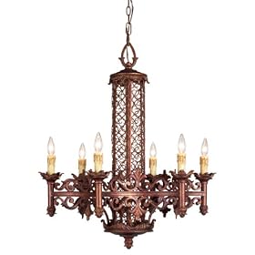 Eurofase 17488-013 Modesa 6-Light Chandelier, Bronze by Eurofase