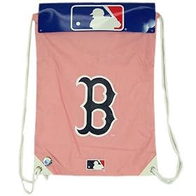 BOSTON RED SOX OFFICIAL LOGO PINK BACKPACK BACKSACK