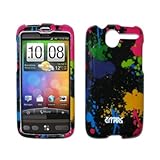 EMPIRE Paint Splatter Design Snap-On Cover Case for HTC Desire