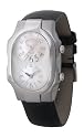 Philip Stein Teslar Womens Black Alligator Strap Mother of Pearl Dial Dual Time Watch 1-F-FSMOP-ABS