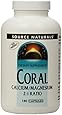 Source Naturals Coral Calcium/Magnesium 2:1 Ratio, 180 Capsules