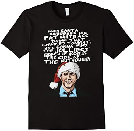 Men's Griswold alternative Christmas card Tshirt 3XL Black