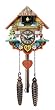 River City Clocks Musical Multi-Colored Quartz Cuckoo Clock - 8 Inches Tall - Model # M8-08PQ