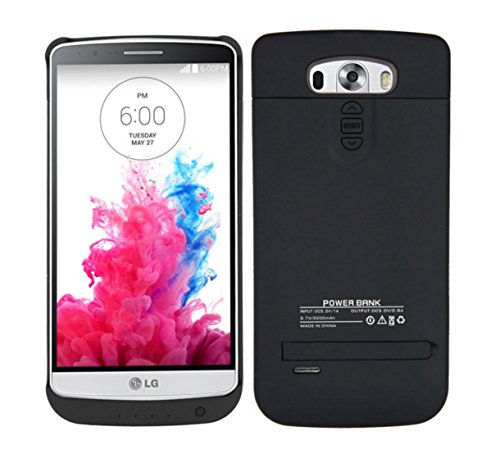 LG G3 Battery Case with Back Buttons Access & 3200 mAh Battery Pack. Use it as backup battery for your LG G3.