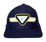 NBA Retro Indiana Pacers Velcro Strap Hat Cap - Navy Blue