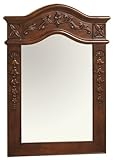 Bordeaux Solid Wood Frame Mirror Finish: Antique White Bordeaux Solid Wood Frame Mirror Finish: Antique White