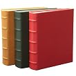 Desk Address Book, Ring Binder, Genuine Calfskin Leather, 1,500 Entries