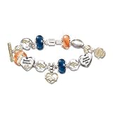Go Broncos! #1 Fan Charm Bracelet by The Bradford Exchange