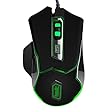 HAVIT&reg; HV-MS720 USB Wired LED Optical Gaming Mouse for PC and Laptop, with Green Breathing Light, 4 Adjustable DPI:800/1600/2400/3200, 6 Buttons