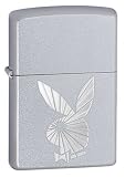 ZIPPO Lighter Playboy Starburst - Satin Chrome # 24309