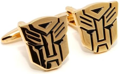Gold Plated Transformers Autobot Cufflinks w/ Box