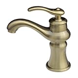 〔INK-0303049H〕　水栓（混合水栓・洗面ボウル・洗面台用蛇口）　アンティークゴールド(古金）